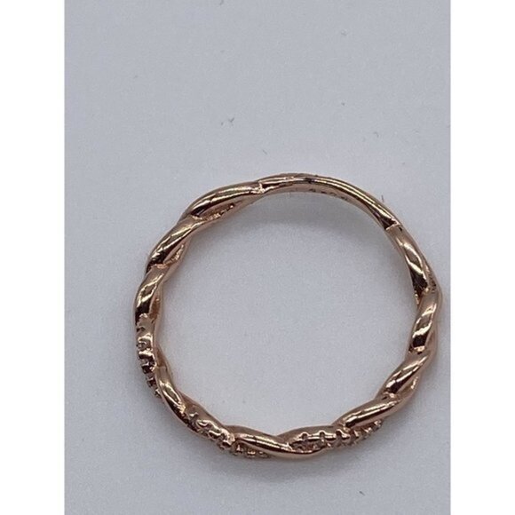 Half and Half Chain and Metal Rope Chain Bangle Rose Gold 2 Size Available - Picture 6 of 6